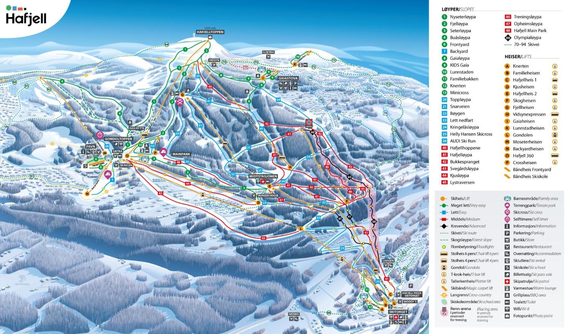 Hafjell Front 8Pers, Ski In/Out. Downhill Bike Bagian luar foto